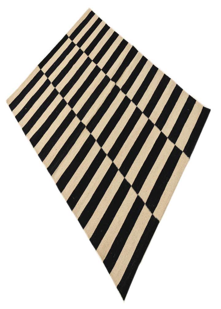 3' 5 x 4' 10 Hand Woven Kilim Modern Wool Rug