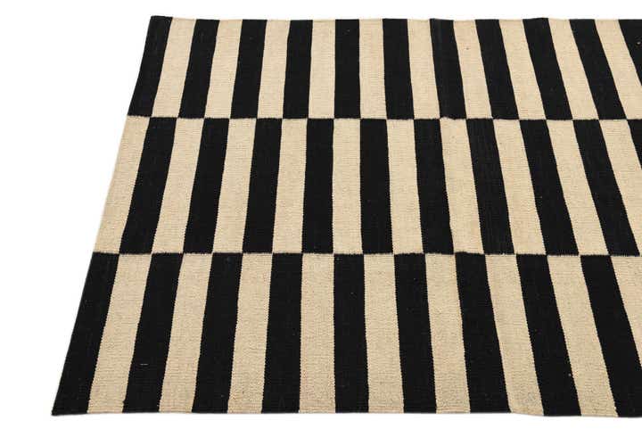3' 5 x 4' 10 Hand Woven Kilim Modern Wool Rug