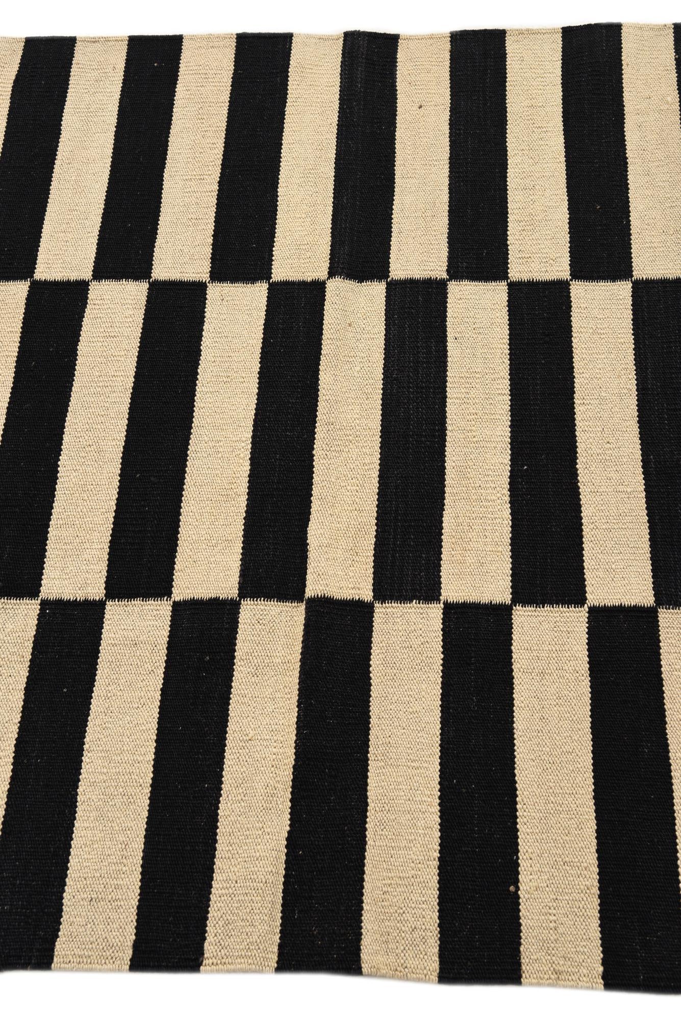 3' 5 x 4' 10 Hand Woven Kilim Modern Wool Rug