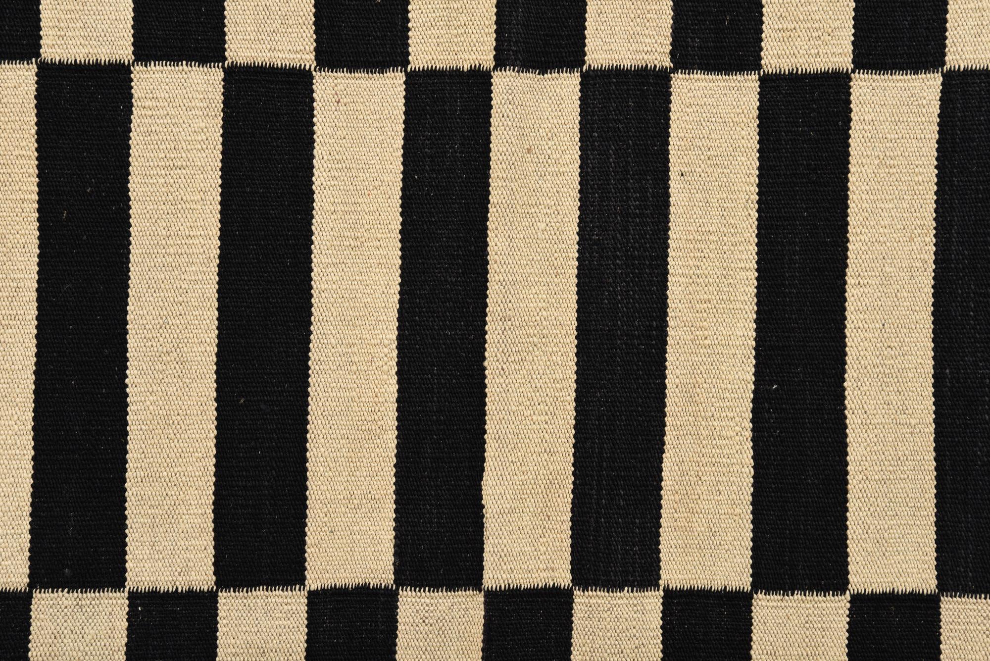 3' 5 x 4' 10 Hand Woven Kilim Modern Wool Rug