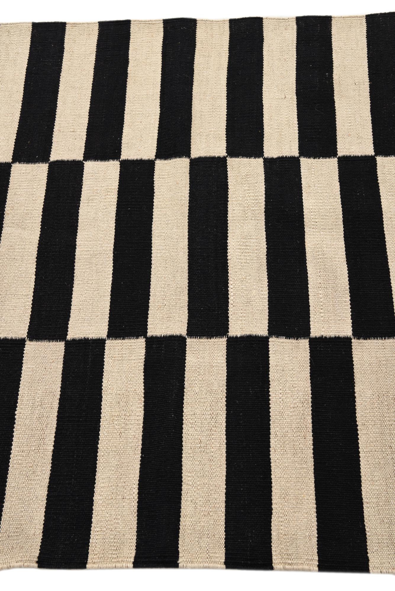 3' 3 x 4' 10 Hand Woven Kilim Modern Wool Rug