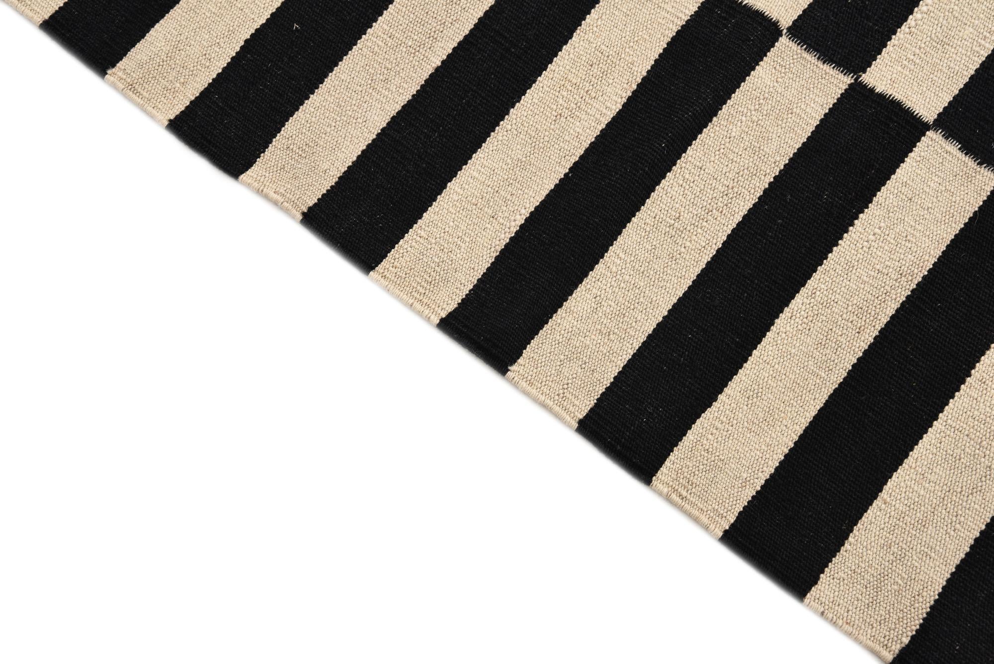 3' 3 x 4' 10 Hand Woven Kilim Modern Wool Rug