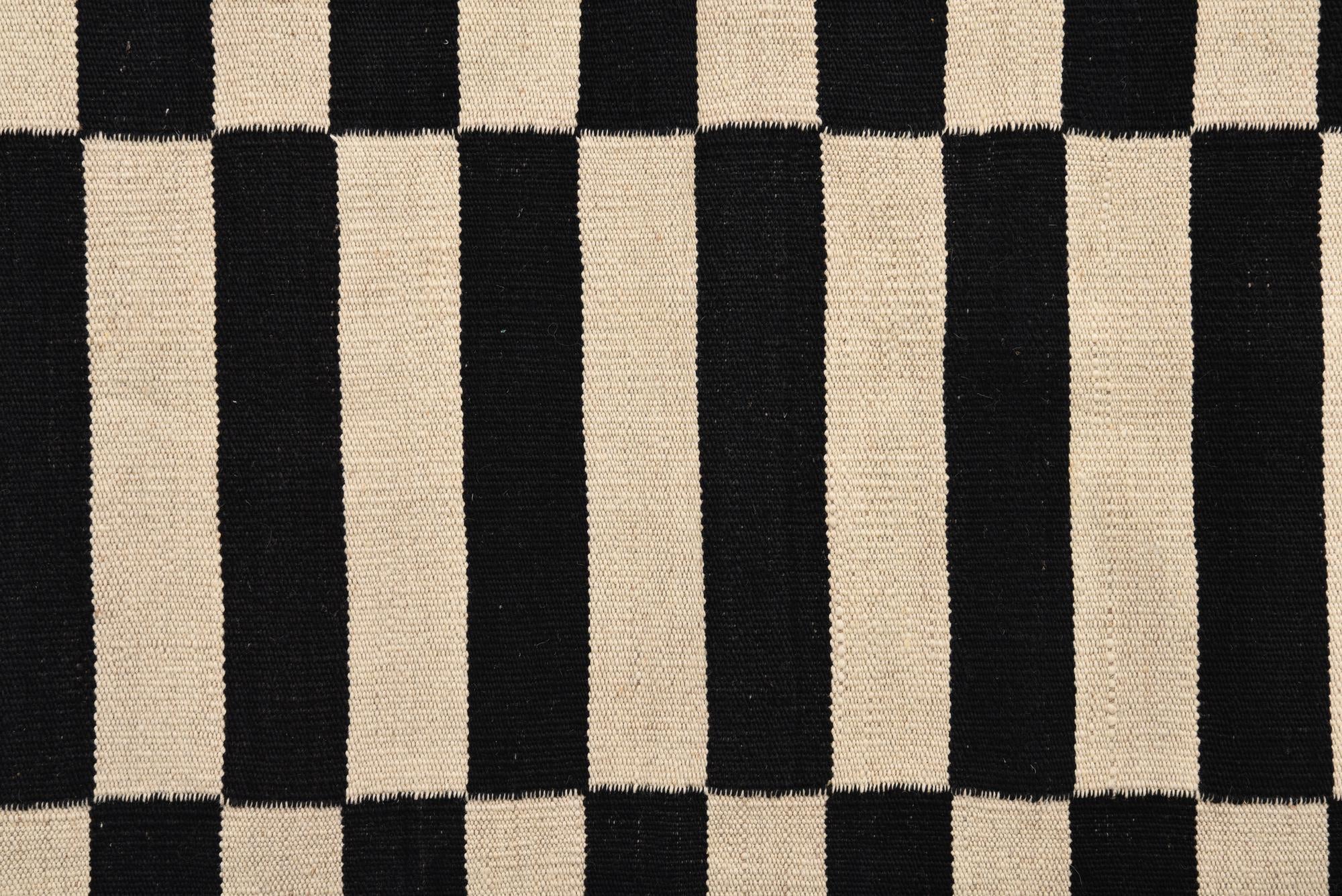 3' 3 x 4' 10 Hand Woven Kilim Modern Wool Rug