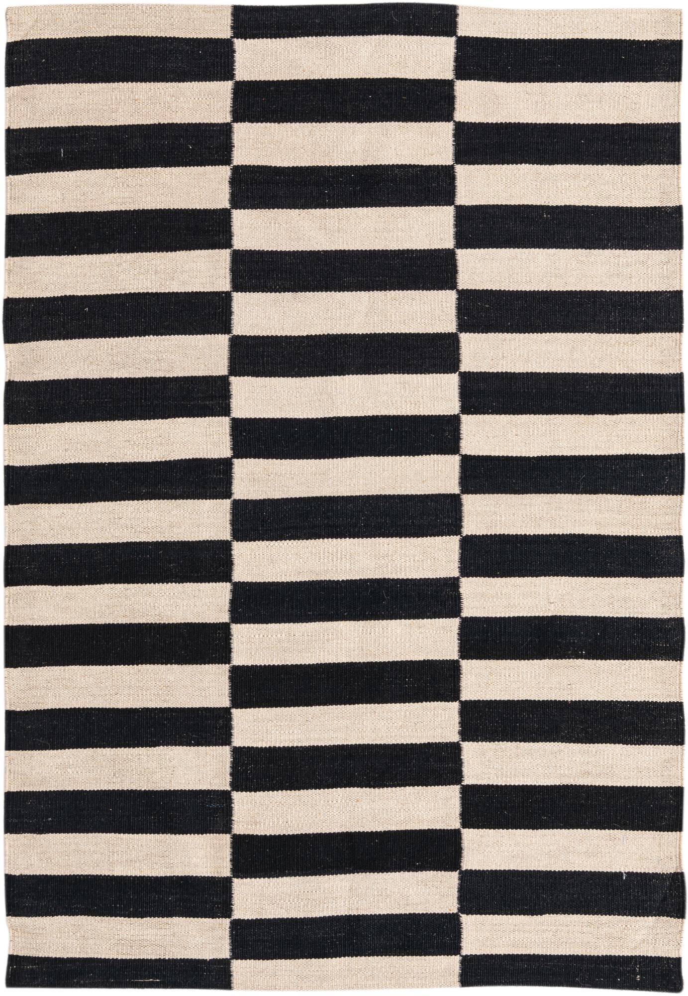 3' 3 x 4' 10 Hand Woven Kilim Modern Wool Rug