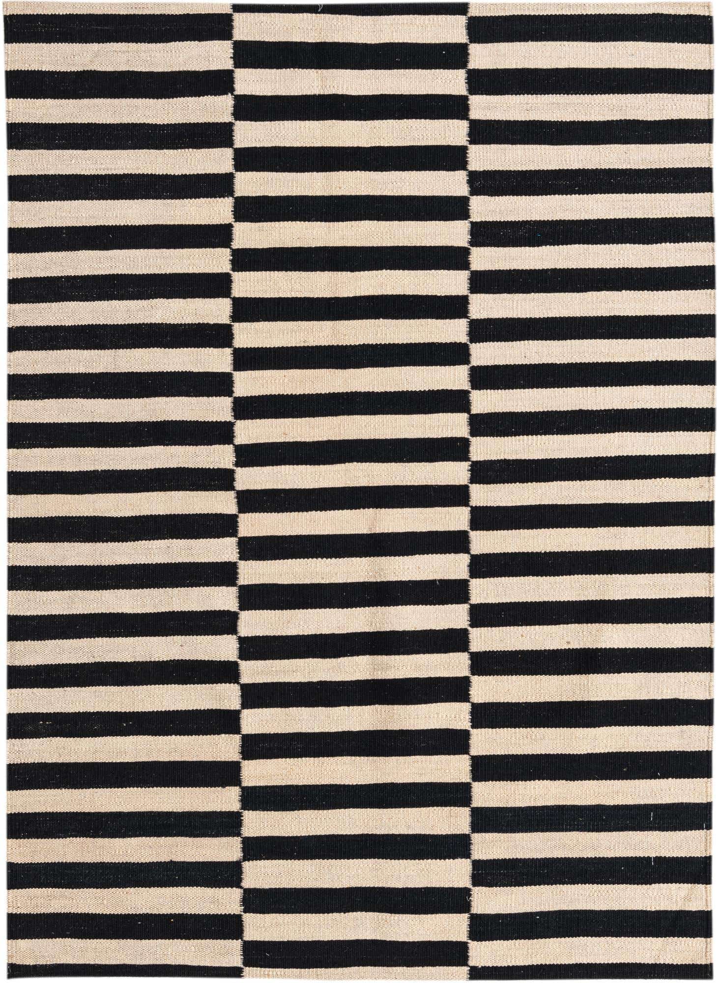 3' 5 x 4' 9 Hand Woven Kilim Modern Wool Rug