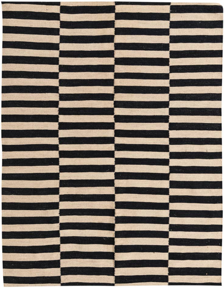 Detail image of 4' 11 x 6' Hand Woven Kilim Modern Wool Rug