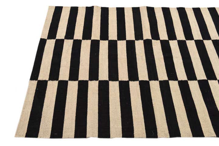 3' 6 x 4' 10 Hand Woven Kilim Modern Wool Rug