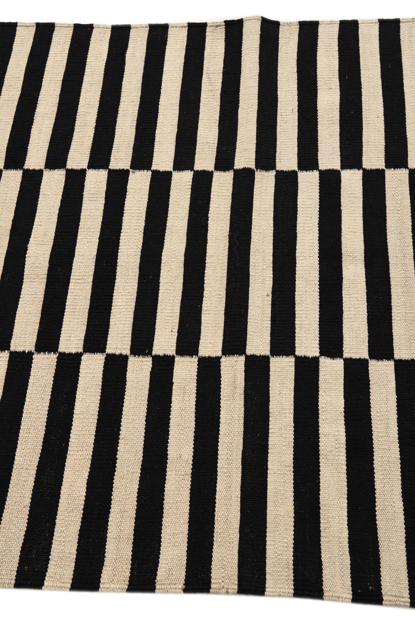 3' 4 x 4' 9 Hand Woven Kilim Modern Wool Rug