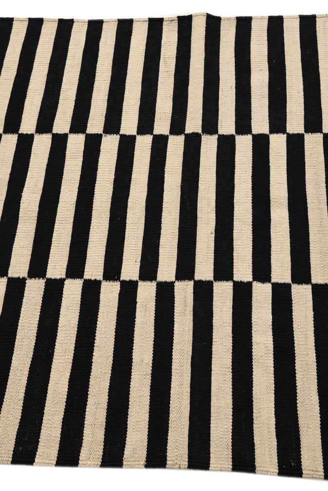 3' 4 x 4' 9 Hand Woven Kilim Modern Wool Rug