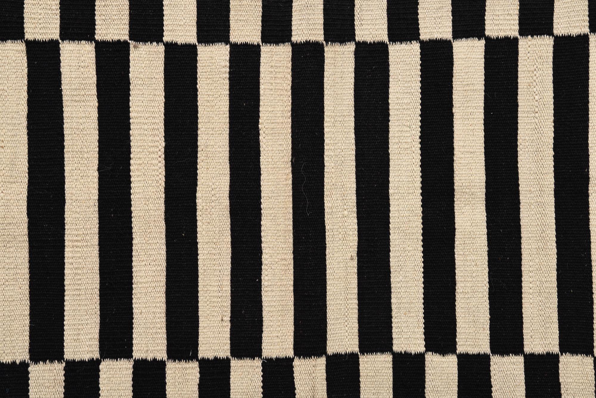 3' 4 x 4' 9 Hand Woven Kilim Modern Wool Rug