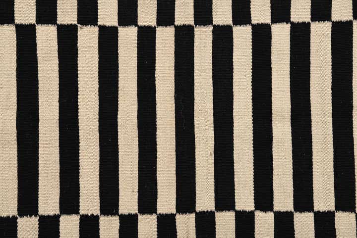 3' 4 x 4' 9 Hand Woven Kilim Modern Wool Rug