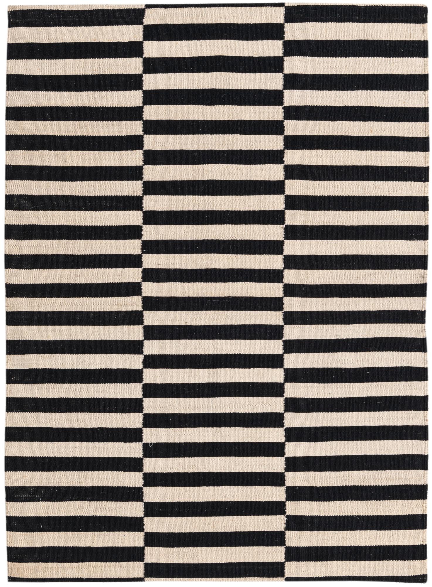 3' 4 x 4' 9 Hand Woven Kilim Modern Wool Rug