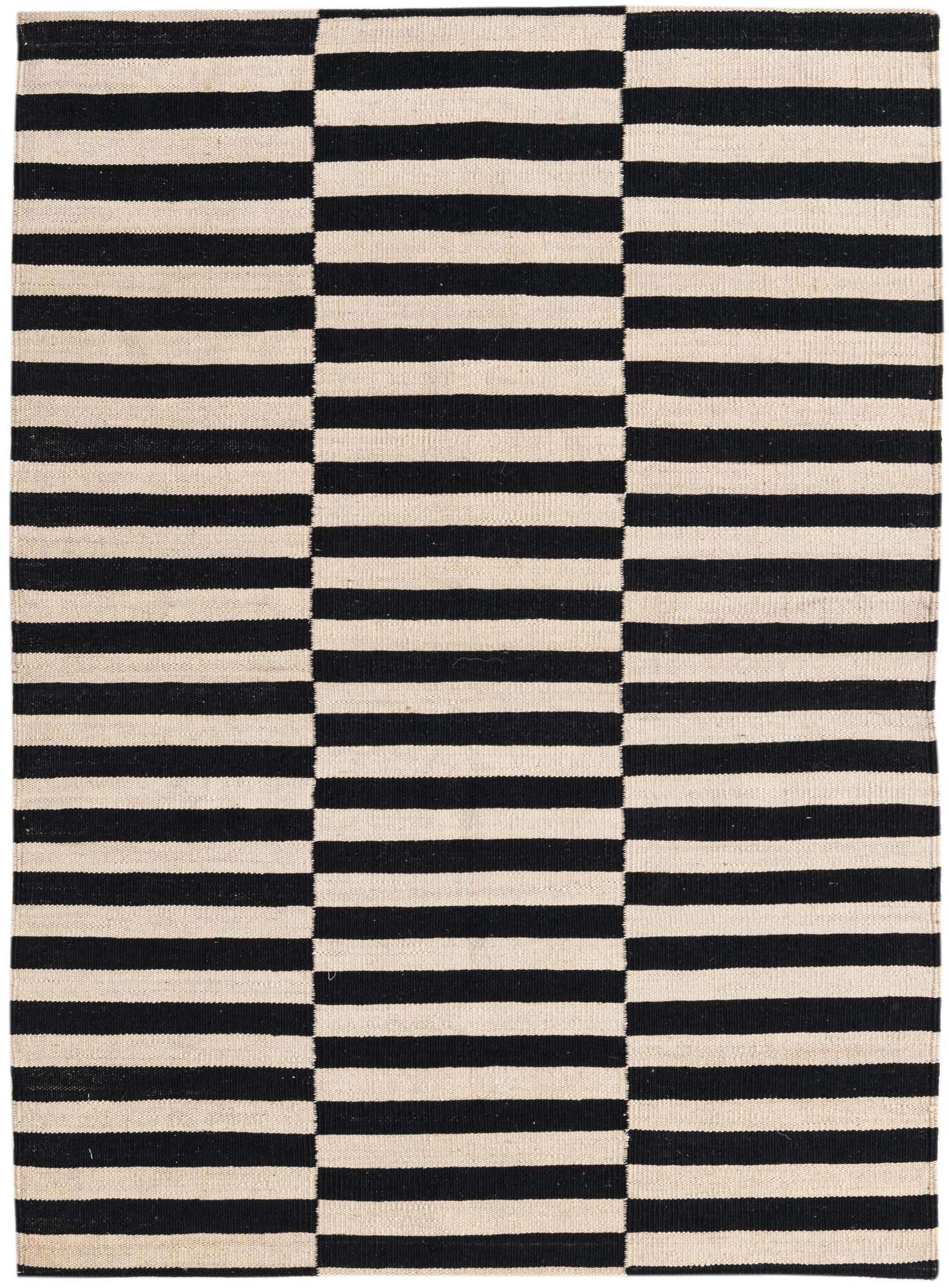 3' 4 x 4' 9 Hand Woven Kilim Modern Wool Rug