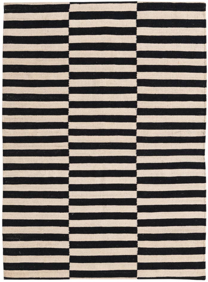 Detail image of 3' 4 x 4' 9 Hand Woven Kilim Modern Wool Rug