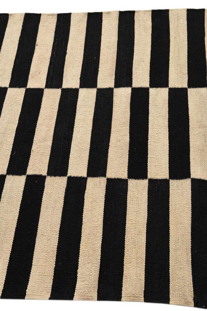 3' 4 x 4' 8 Hand Woven Kilim Modern Wool Rug
