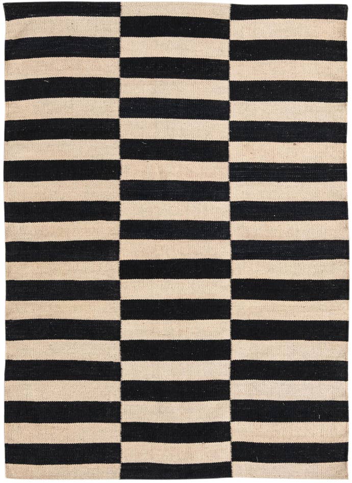 Detail image of 3' 4 x 4' 8 Hand Woven Kilim Modern Wool Rug