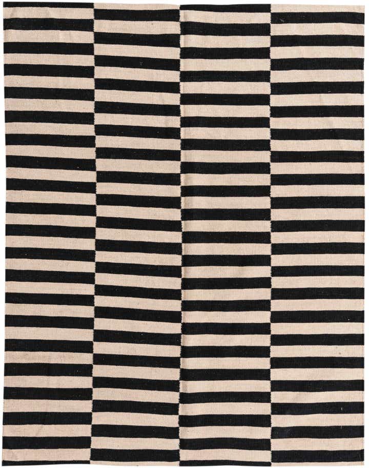 4' 11 x 6' 4 Hand Woven Kilim Modern Wool Rug