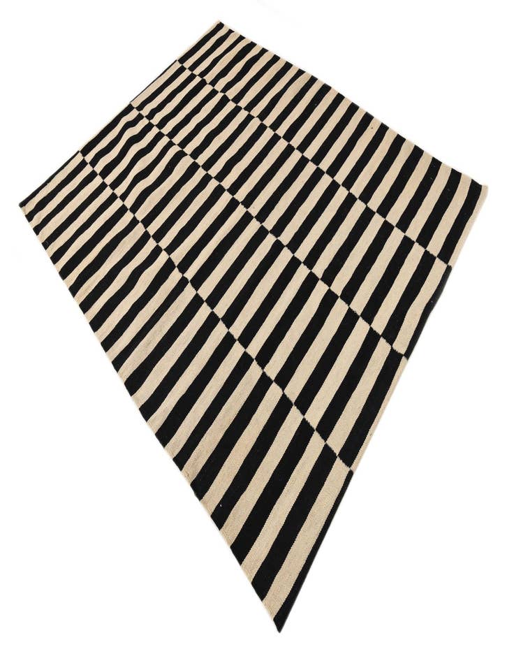 Detail image of 5' x 6' 4  Hand Woven Kilim Modern Wool Rug