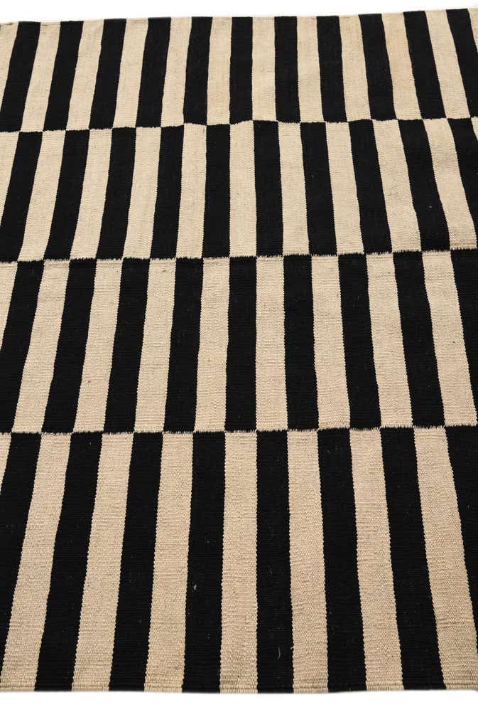5' x 6' 4 Hand Woven Kilim Modern Wool Rug
