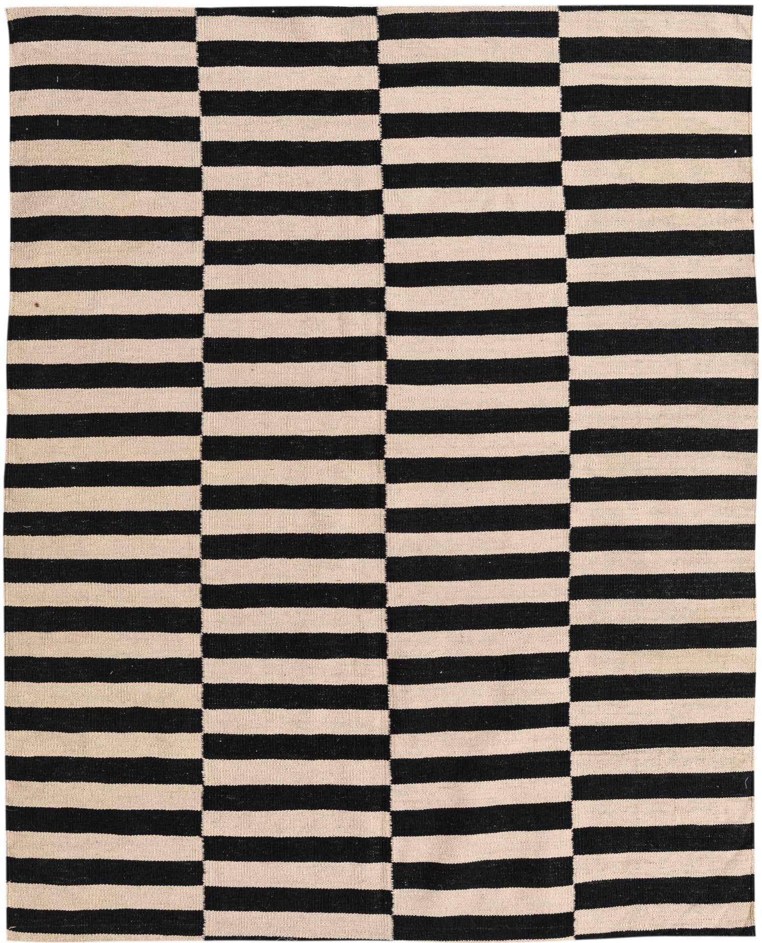 5' x 6' 4 Hand Woven Kilim Modern Wool Rug