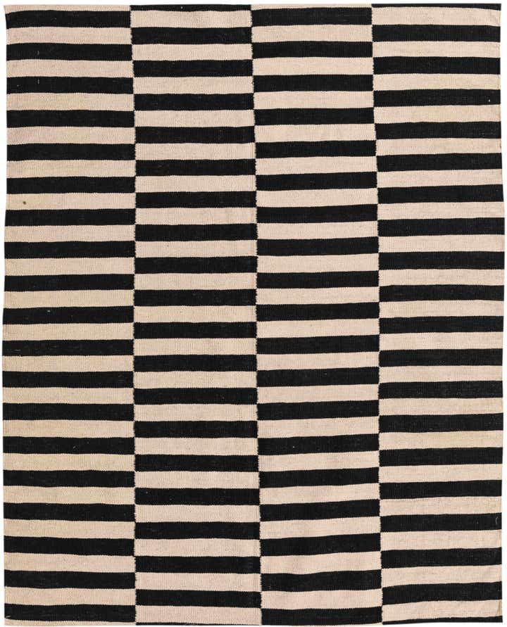 5' x 6' 4 Hand Woven Kilim Modern Wool Rug