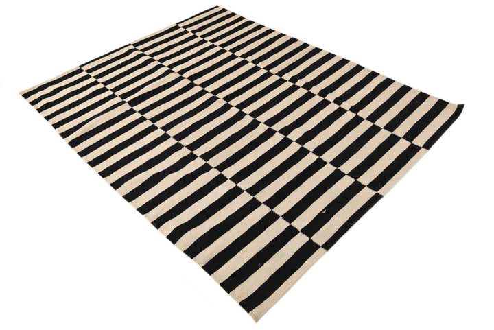 5' x 6' 4 Hand Woven Kilim Modern Wool Rug