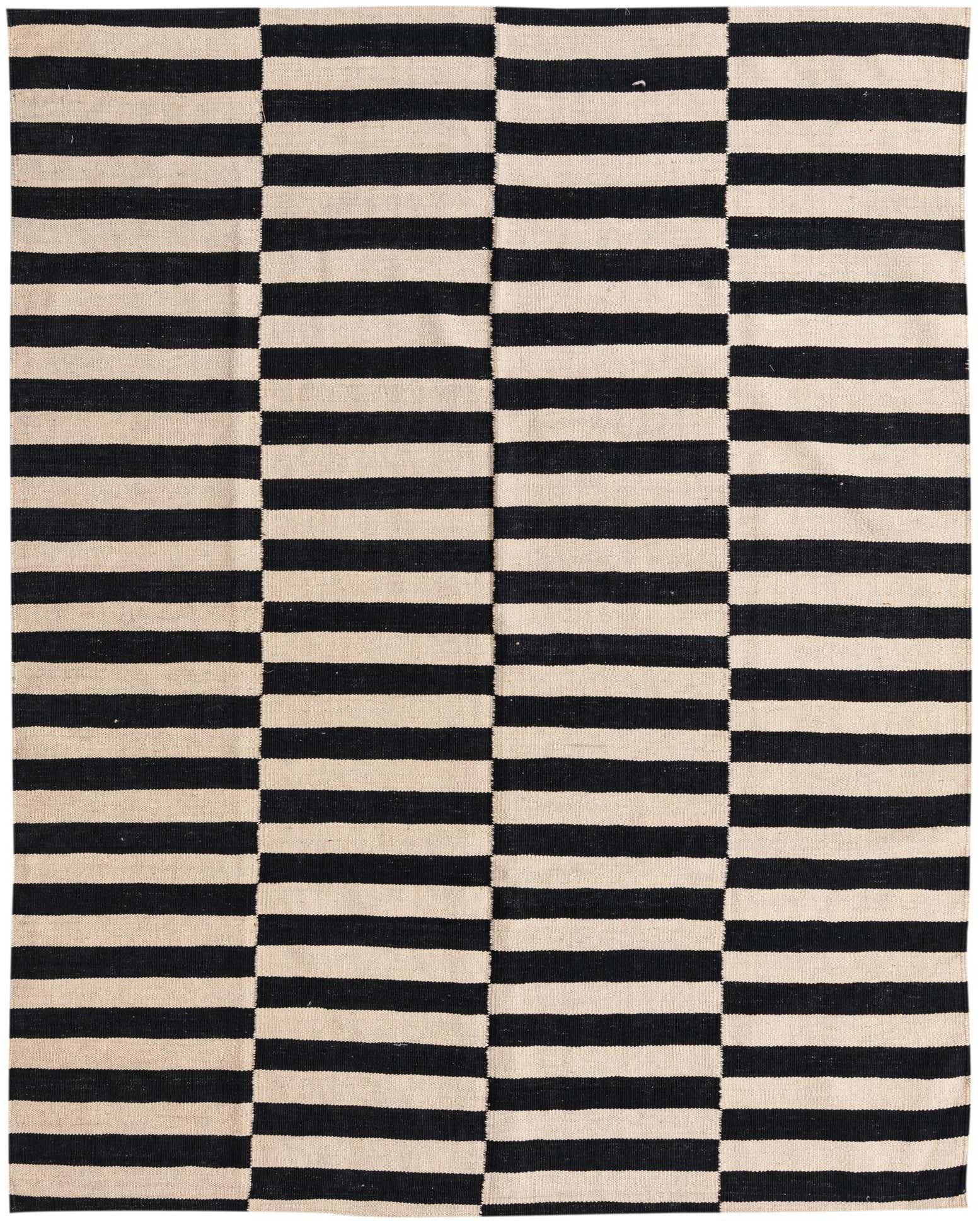 5' x 6' 4 Hand Woven Kilim Modern Wool Rug