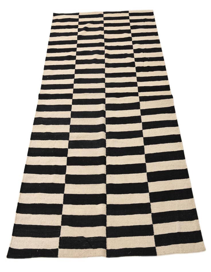 Detail image of 5' x 6' 5  Hand Woven Kilim Modern Wool Rug