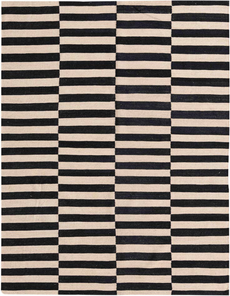 Detail image of 5' x 6' 5 Hand Woven Kilim Modern Wool Rug