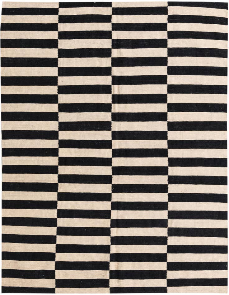 Detail image of 5' 1 x 6' 8 Hand Woven Kilim Modern Wool Rug