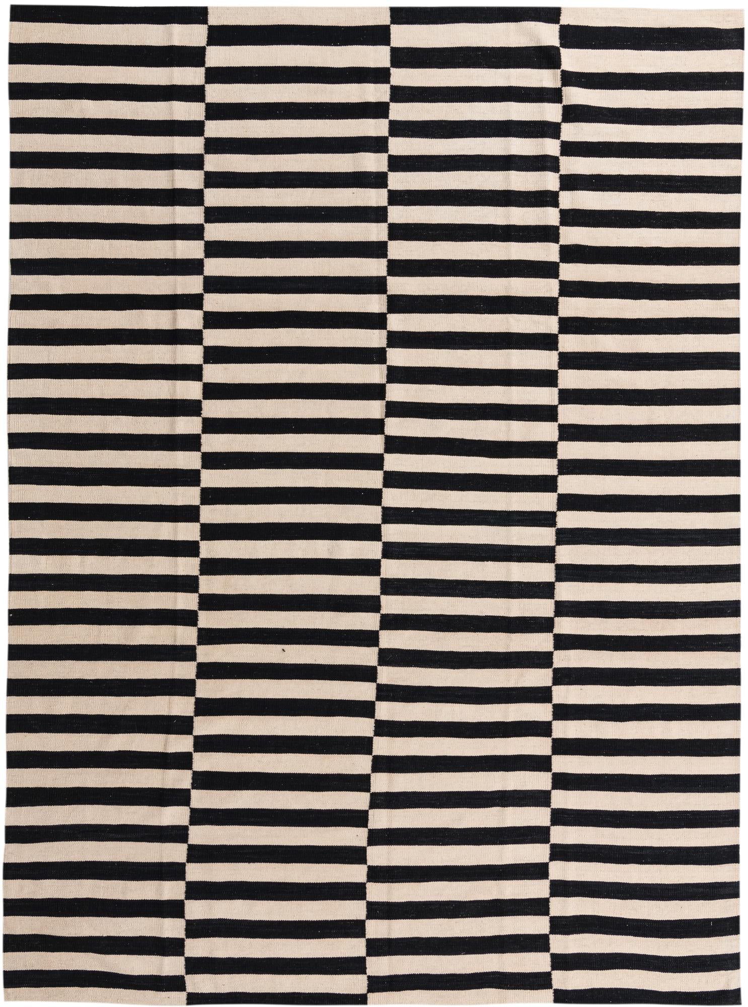 8' 1 x 11' 2 Hand Woven Kilim Modern Wool Rug