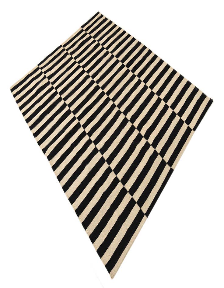 Detail image of 5' 2 x 6' 4  Hand Woven Kilim Modern Wool Rug