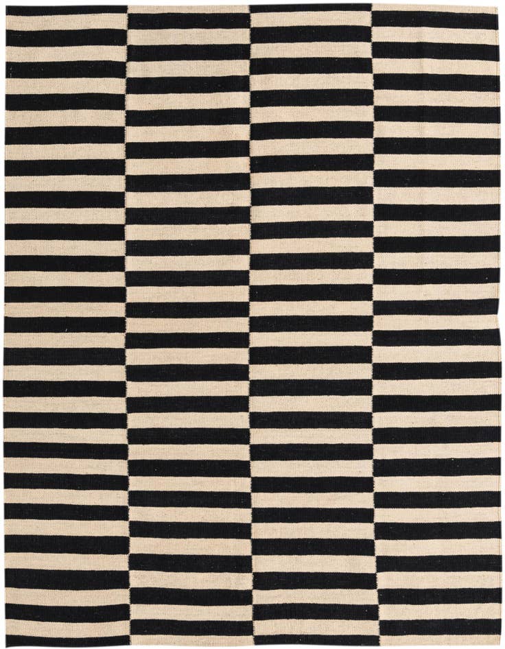 Detail image of 5' 2 x 6' 4 Hand Woven Kilim Modern Wool Rug