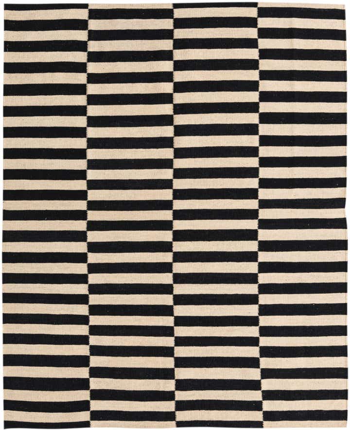 5' 2 x 6' 4 Hand Woven Kilim Modern Wool Rug