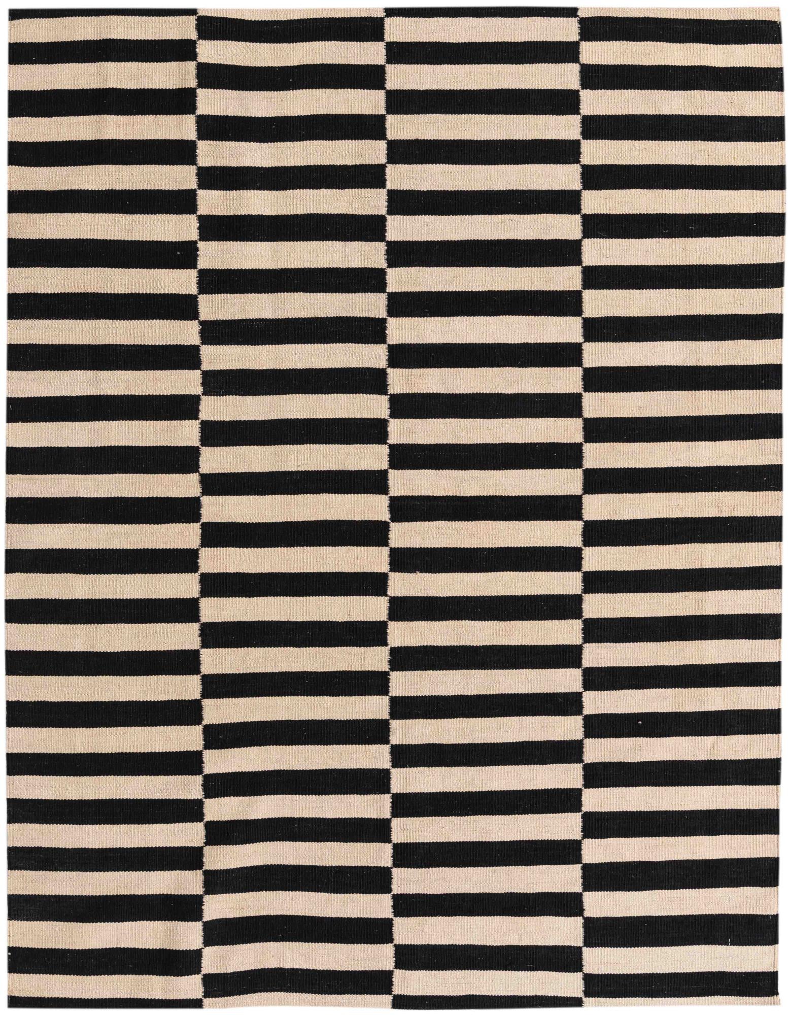 4' 11 x 6' 5 Hand Woven Kilim Modern Wool Rug