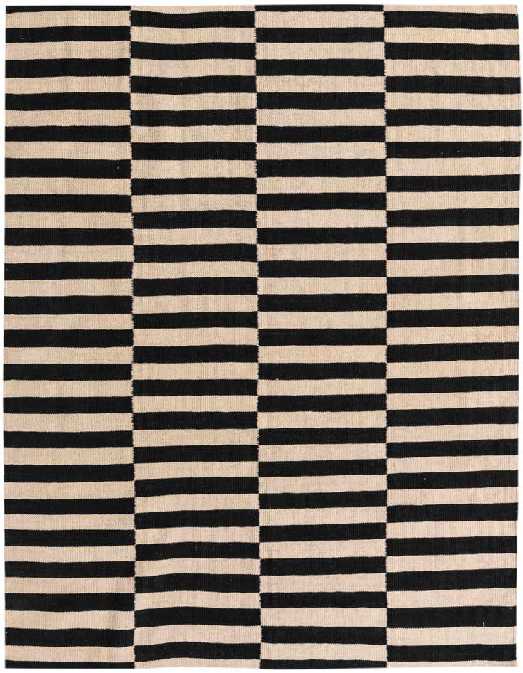 Detail image of 4' 11 x 6' 5 Hand Woven Kilim Modern Wool Rug