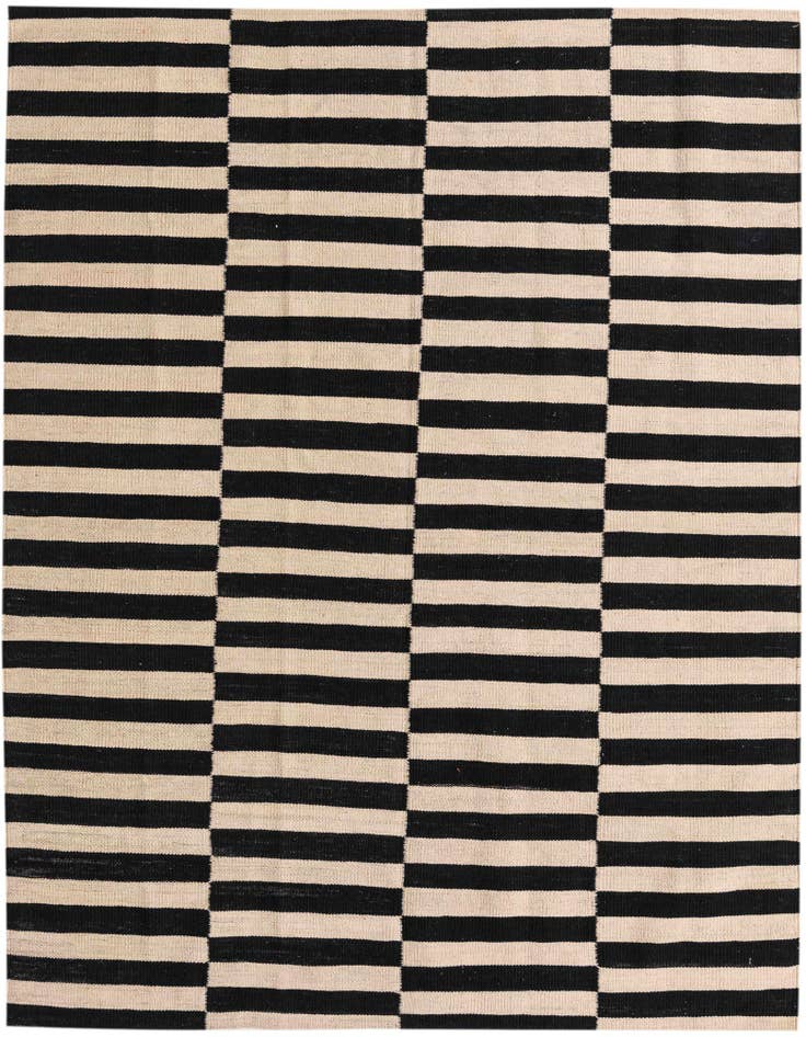 Detail image of 5' x 6' 5 Hand Woven Kilim Modern Wool Rug