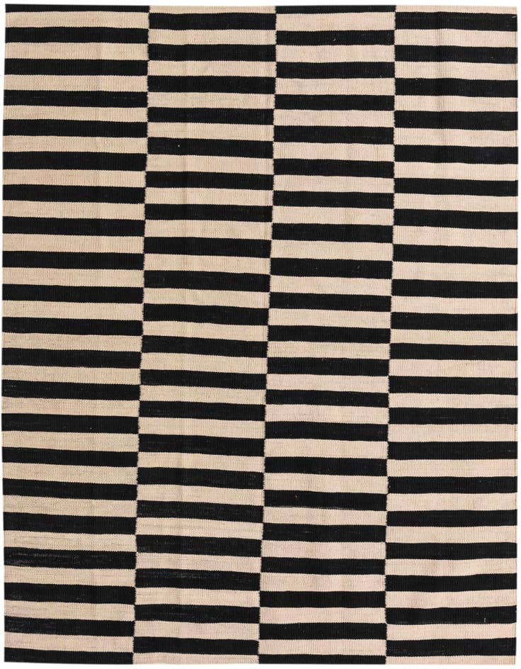 Detail image of 5' x 6' 5 Hand Woven Kilim Modern Wool Rug