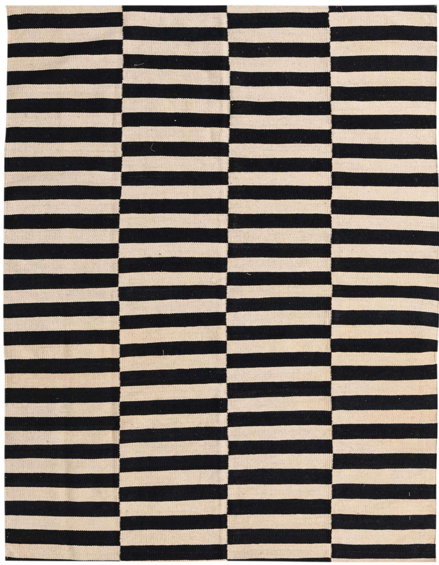 4' 10 x 6' 4 Hand Woven Kilim Modern Wool Rug