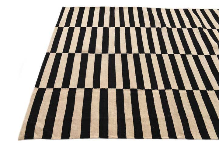 4' 11 x 6' 5 Hand Woven Kilim Modern Wool Rug
