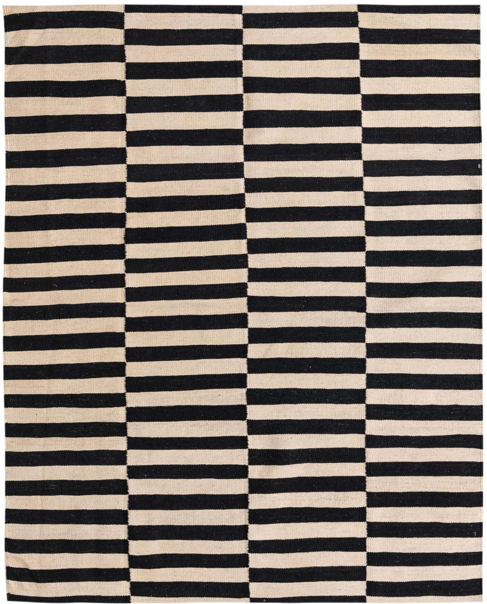 4' 11 x 6' 5 Hand Woven Kilim Modern Wool Rug