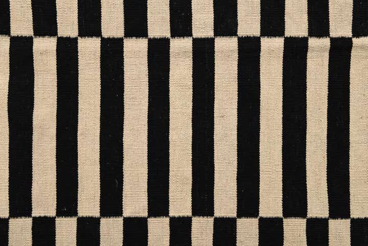 5' 1 x 6' 5 Hand Woven Kilim Modern Wool Rug