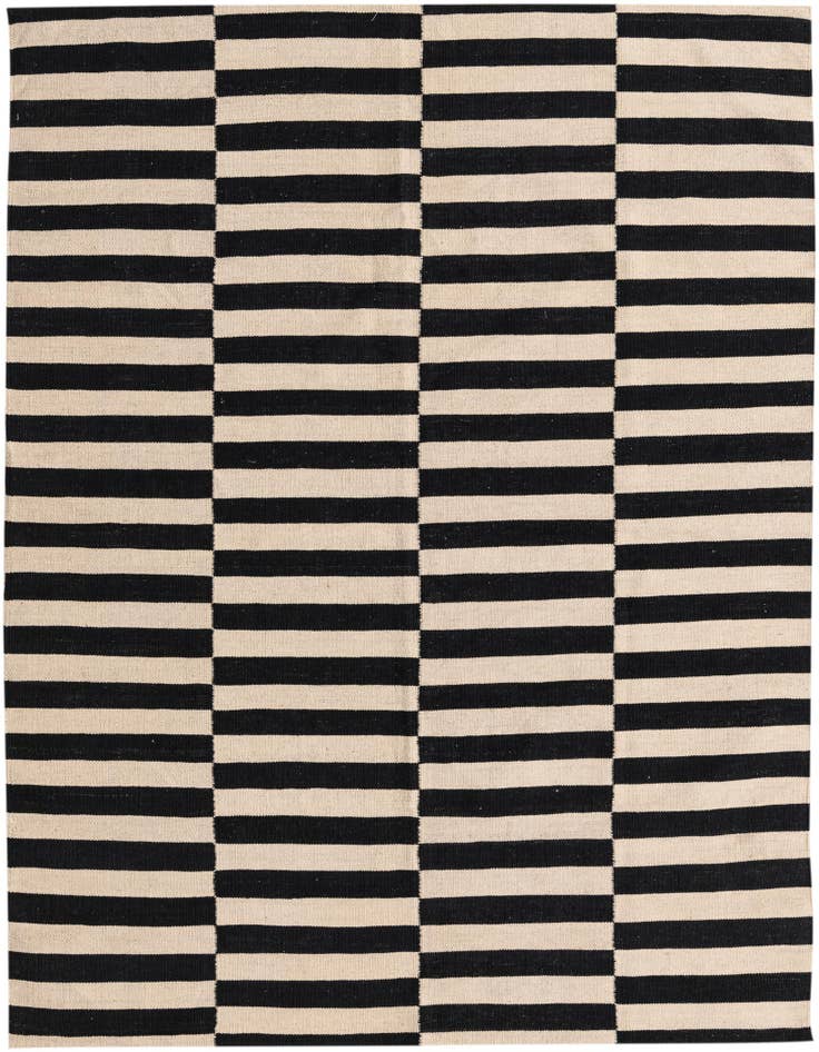 Detail image of 5' 1 x 6' 5 Hand Woven Kilim Modern Wool Rug