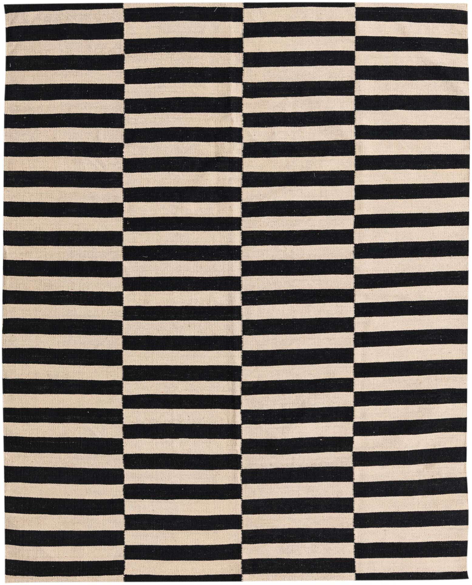 5' 1 x 6' 5 Hand Woven Kilim Modern Wool Rug