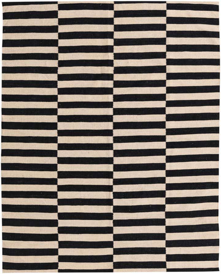 5' 1 x 6' 5 Hand Woven Kilim Modern Wool Rug