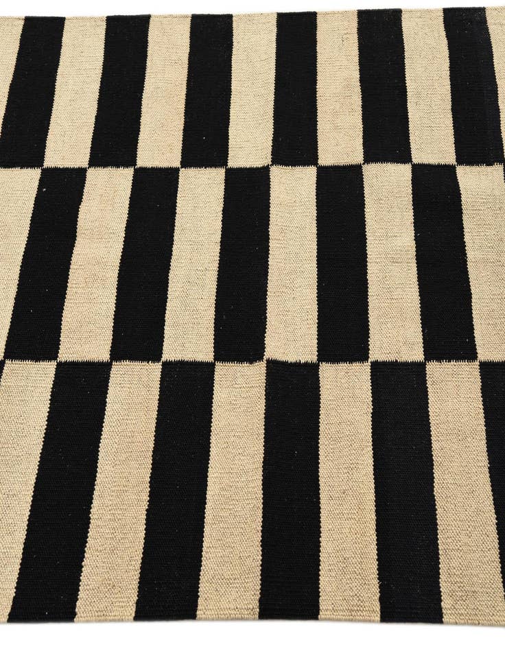 Detail image of 3' 5 x 4' 9  Hand Woven Kilim Modern Wool Rug