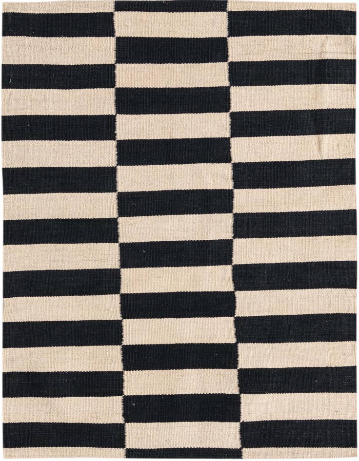 Detail image of 2' 7 x 3' 10 Hand Woven Kilim Modern Wool Rug