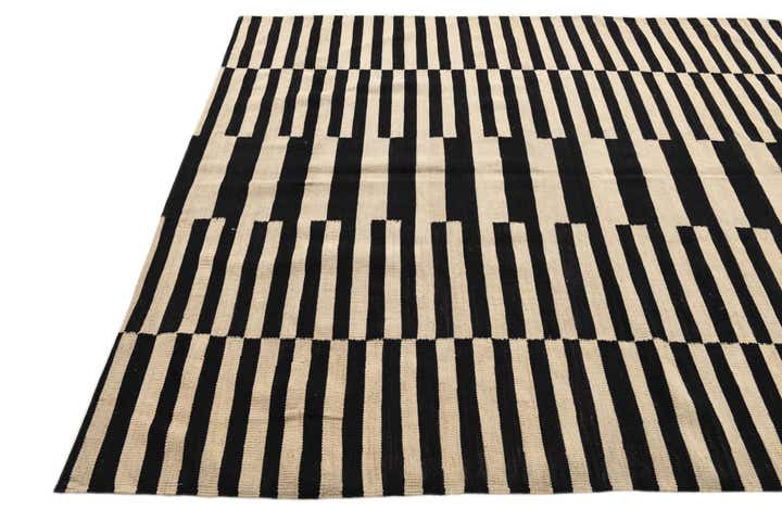 5' 11 x 7' 7 Hand Woven Kilim Modern Wool Rug