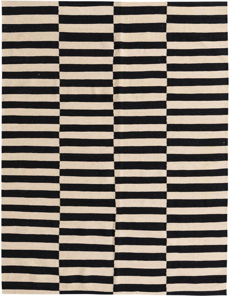 Detail image of 5' 5 x 7' 10 Hand Woven Kilim Modern Wool Rug