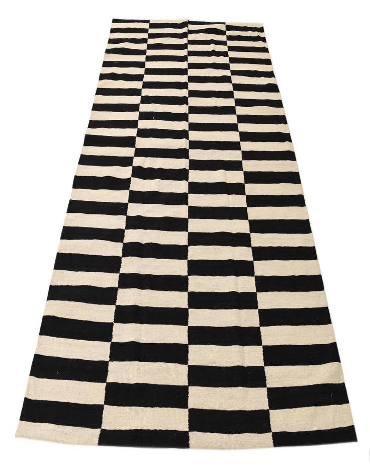 Detail image of 5' 6 x 7' 10 Hand Woven Kilim Modern Wool Rug